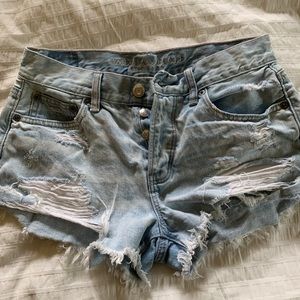 Denim shorts